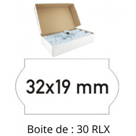 ÉTIQUETTES Meto 32X19 mm BLANCHES Universelles
