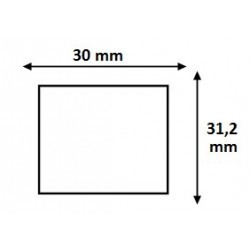 Étiquettes 30x31,2mm Blanches pour Étiqueteuse Sato PB 3-312